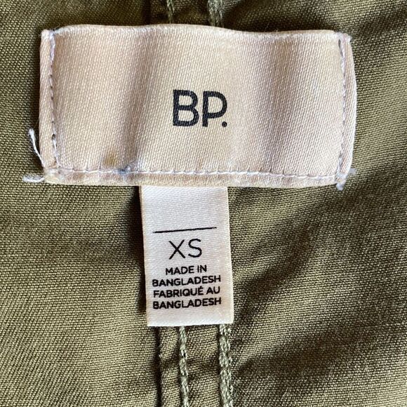 BP Hooded Fishtail 100% Cotton Lightweight Army Military Full Zip Jacket Sz XS - Picture 9 of 14